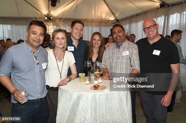 Harold Loren, Shannon Casey, Drew Hoffman, Lester Rivera and Frank Zier attend the 25th Annual CAA BBQ in Nashville at CAA Nashville on June 5, 2017...