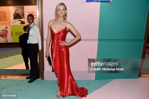 Amber Valletta attends the 2017 CFDA Fashion Awards at Hammerstein Ballroom on June 5, 2017 in New York City.