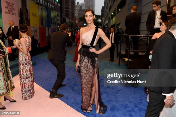 Hilary Rhoda attends the 2017 CFDA Fashion Awards Cocktail Hour at Hammerstein Ballroom on June 5, 2017 in New York City.