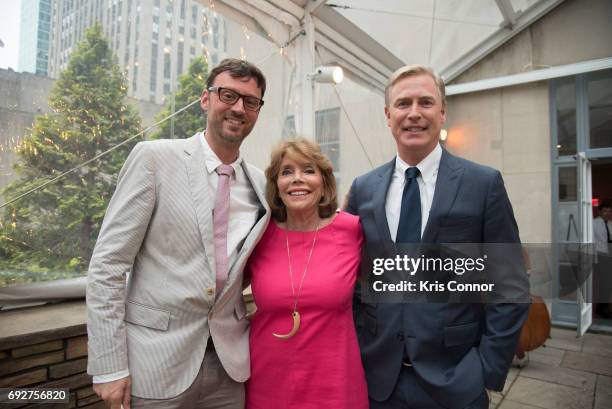 David Nugent, Judy Licht and Jeff Sharp attend the Hamptons International Film Festival 25th Anniversary Kick Off Event at 620 Loft & Garden on June...