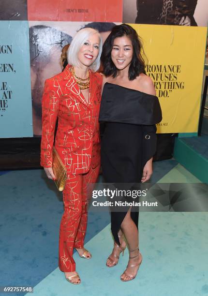 Linda Fargo and Laura Kim attend the 2017 CFDA Fashion Awards Cocktail Hour at Hammerstein Ballroom on June 5, 2017 in New York City.