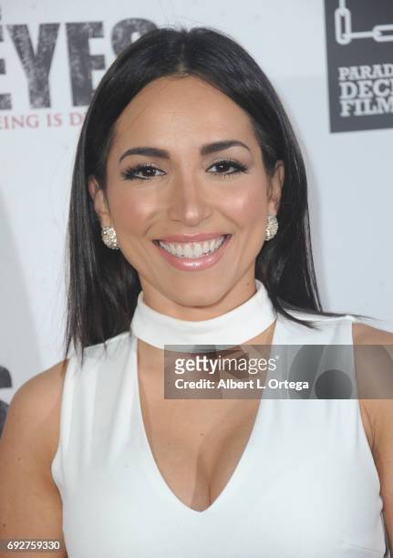 Actress Ana Isabelle arrives for the Premiere Of Parade Deck Films' "The Eyes" held at Arena Cinelounge on April 7, 2017 in Hollywood, California.