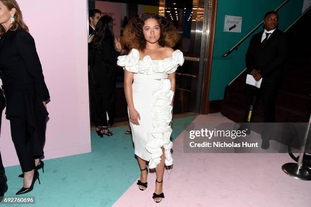 Eryn Allen Kane attends the 2017 CFDA Fashion Awards Cocktail Hour at Hammerstein Ballroom on June 5, 2017 in New York City.