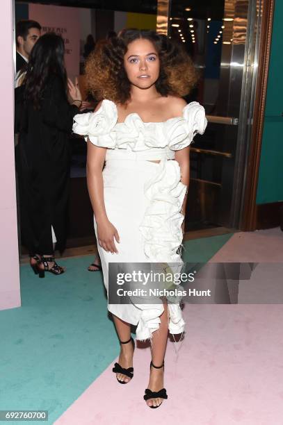 Eryn Allen Kane attends the 2017 CFDA Fashion Awards Cocktail Hour at Hammerstein Ballroom on June 5, 2017 in New York City.