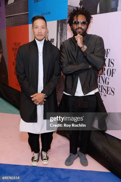 Dao-Yi Chow and Maxwell Osborne attend the 2017 CFDA Fashion Awards at Hammerstein Ballroom on June 5, 2017 in New York City.