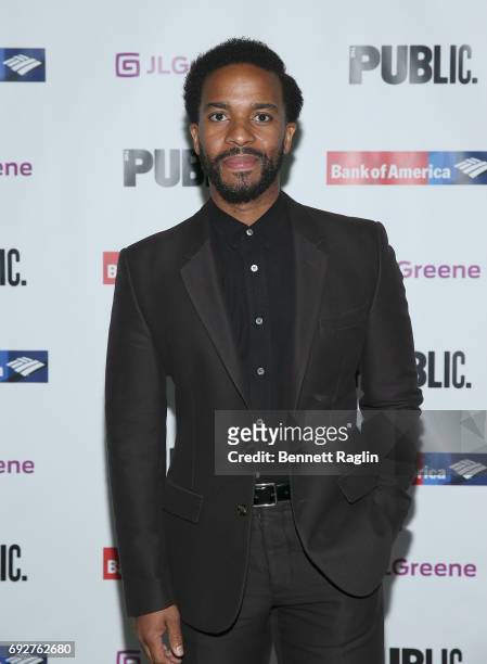 Actor Andre Holland attends the 2017 Public Theater Gala "Hair to Hamilton" at Delacorte Theater on June 5, 2017 in New York City.