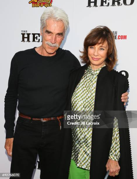 Sam Elliot and Anne Archer attend the premiere of the Orchard's 'The Hero' on June 05, 2017 in Hollywood, California.