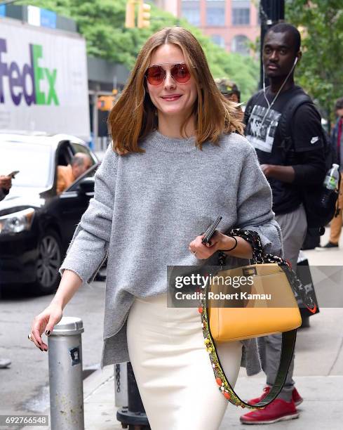 Olivia Palermo seen out in Manhattan on June 5, 2017 in New York City.