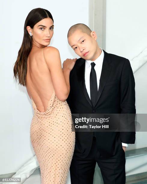 Lily Aldridge and Jason Wu attend the 2017 CFDA Fashion Awards at Hammerstein Ballroom on June 5, 2017 in New York City.