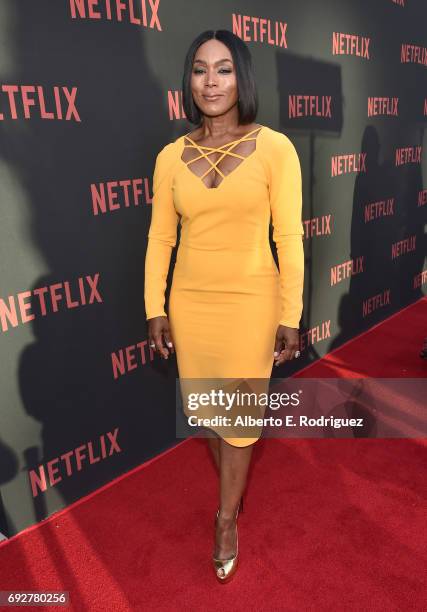 Actress Angela Bassett attends Netflix's "Master Of None" For Your Consideration Event at the Saban Media Center on June 5, 2017 in North Hollywood,...