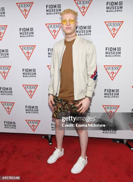 Model Shaun Ross at GUESS Celebrates 35 Years with Opening of Exhibition at the FIDM Museum & Galleries at FIDM Museum & Galleries on the Park on...