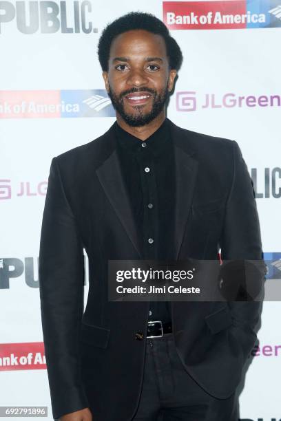 Andre Holland attends the 2017 Public Theater Gala at Delacorte Theater on June 5, 2017 in New York City.