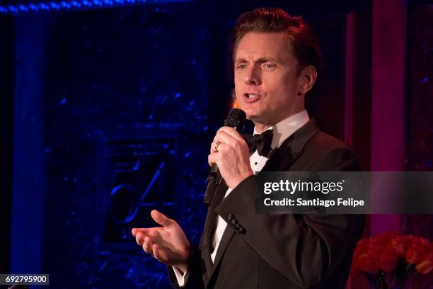 Jason Danieley performs onstage during Feinstein's/54 Below 5th Anniversary All-Star Celebration at Feinstein's/54 Below on June 5, 2017 in New York...