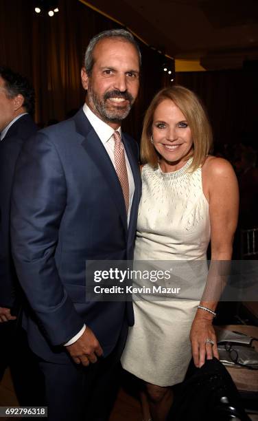 John Molner and Katie Couric attend the National Night Of Laughter And Song event hosted by David Lynch Foundation at the John F. Kennedy Center for...