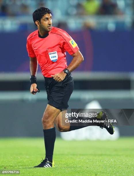 Referee Mohammed Abdullah Hassan during the FIFA U-20 World Cup Korea Republic 2017 Quarter Final match between Mexico and England at Cheonan...