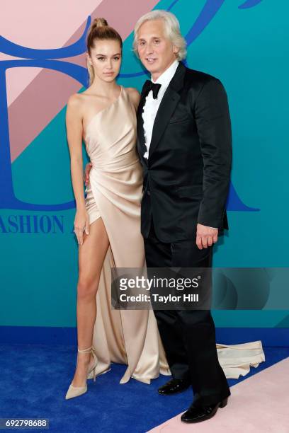 Delilah Belle Hamlin and David Meister attend the 2017 CFDA Fashion Awards at Hammerstein Ballroom on June 5, 2017 in New York City.