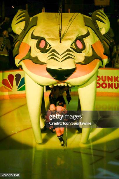 Predator players enter arena prior to game 4 of the 2017 NHL Stanley Cup Finals between the Pittsburgh Penguins and Nashville Predators on June 5 at...