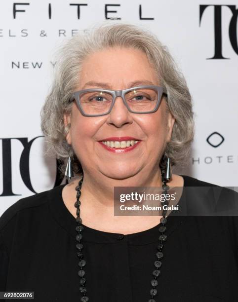 Jayne Houdyshell attends the 2017 Tony Honors cocktail party at Sofitel Hotel on June 5, 2017 in New York City.