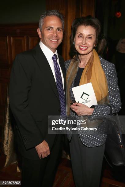 David Weinreb and Mary Ann Tighe attend The Pershing Square Foundation 10th Anniversary Celebration at Park Avenue Armory on June 5, 2017 in New York...