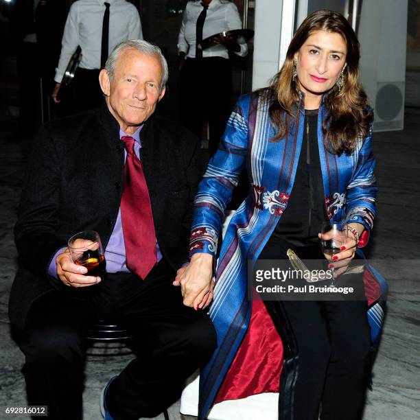 Peter Beard and Nejma Beard attend MoMA's 2017 Party in the Garden at The Museum of Modern Art on June 5, 2017 in New York City.