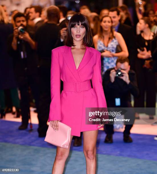 Bella Hadid arrives to the 2017 CFDA Fashion Awards at Hammerstein Ballroom on June 5, 2017 in New York City.