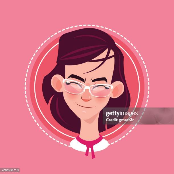 Perfil Icono Emoción Femenina Avatar Mujer Retratos De Dibujos Animados Feliz Cara Sonriente Ilustración de stock - Getty Images Perfil Icono Emoción Femenina Avatar Mujer Retratos De Dibujos Animados Feliz Cara Sonriente Ilustración de stock - Getty Images