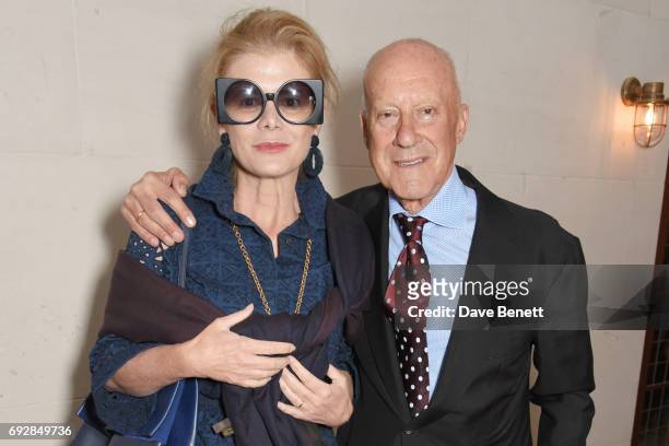 Elena Ochoa Foster and Lord Norman Foster attend the launch of new book "Climate Of Hope" by Michael Bloomberg and Carl Pope at The Ned on June 5,...
