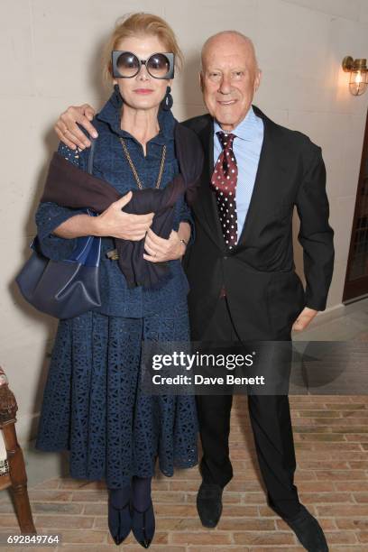 Elena Ochoa Foster and Lord Norman Foster attend the launch of new book "Climate Of Hope" by Michael Bloomberg and Carl Pope at The Ned on June 5,...