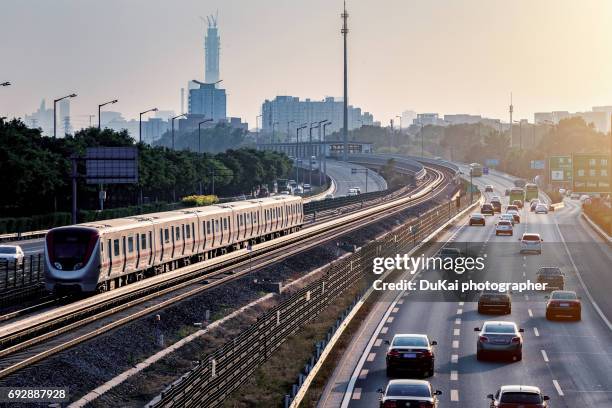 beijing subway and high road - beijing underground city stock pictures, royalty-free photos & images