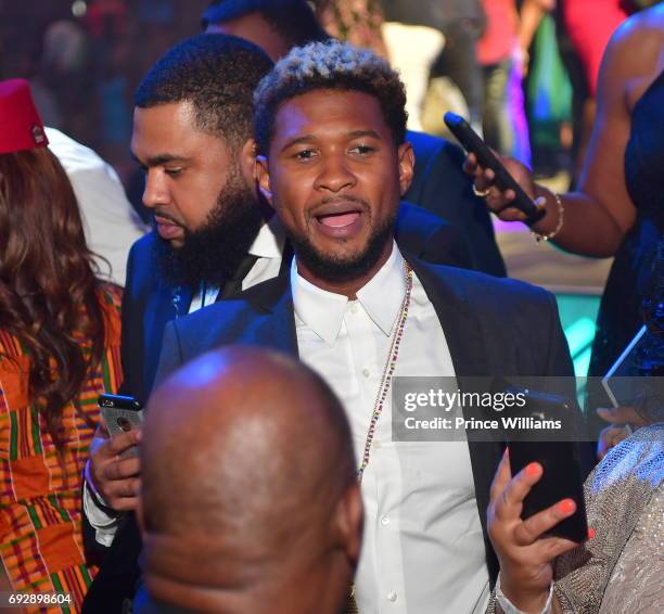 Usher Raymond attends the 2017 Andrew Young International Leadership awards and 85th Birthday tribute at Philips Arena on June 3, 2017 in Atlanta,...