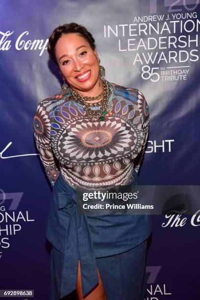 Chrystale Wilson attends the 2017 Andrew Young International Leadership awards and 85th Birthday tribute at Philips Arena on June 3, 2017 in Atlanta,...