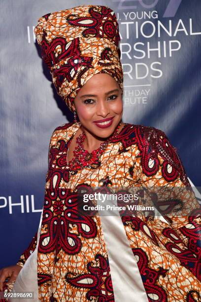 Linda Bezuidenhout attends the 2017 Andrew Young International Leadership awards and 85th Birthday tribute at Philips Arena on June 3, 2017 in...