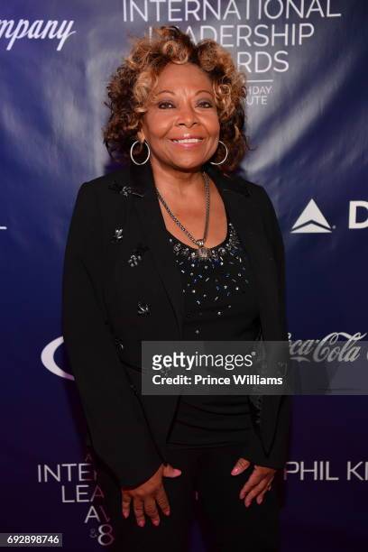 Evelyn Mims attends the 2017 Andrew Young International Leadership awards and 85th Birthday tribute at Philips Arena on June 3, 2017 in Atlanta,...