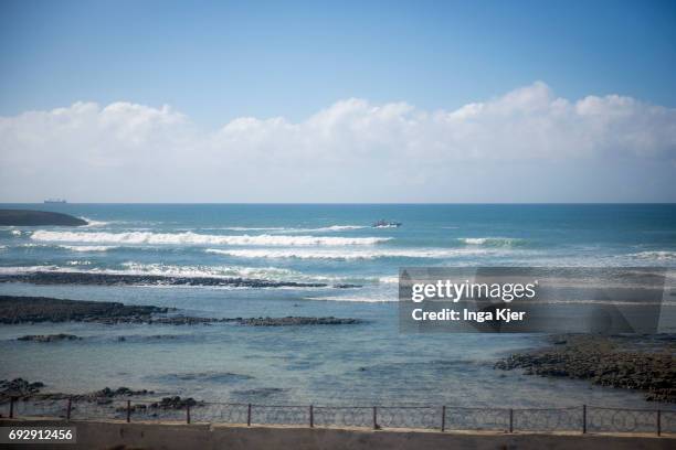 Mogadischu, Somalia View of the ocean from the protected outdoor area of Mogadishu Airport on May 01, 2017 in Mogadischu, Somalia.