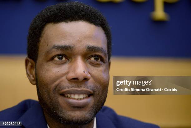 Yvan Sagnet, chairman of the 'No Cap' association, Cameroon engineer leader of the revolt against the "Caporalato" exploded in Nardo, Puglia, in...