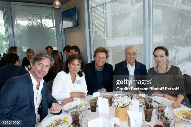 General Director of Facebook France, Laurent Solly, journalists Anne Sinclair, Laurent Delahousse, Jean-Pierre Elkabbach and President of France...