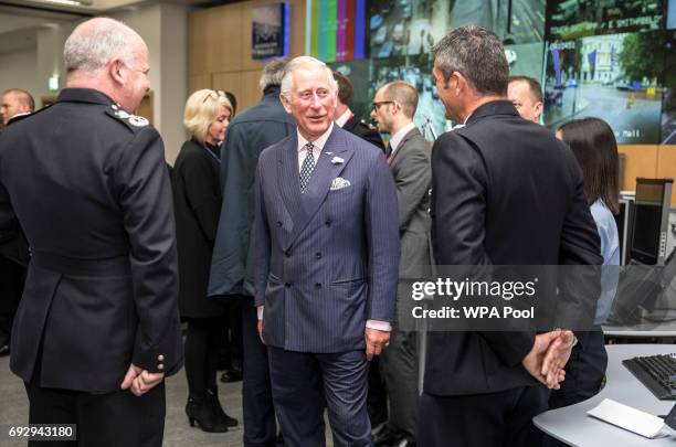 Prince Charles meets members of the emergency services who were on duty the night of the terror attack at London Bridge and Borough market on June 6,...