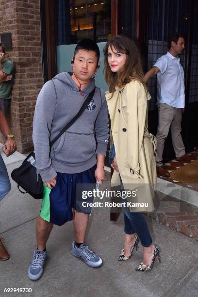 Keri Russell seen out in Manhattan on June 5, 2017 in New York City.