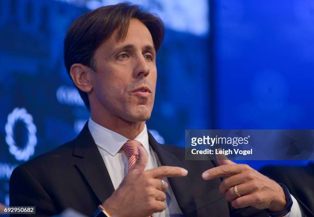 David Simas, Chief Executive Officer, Obama Foundation, speaks during the Concordia Europe Summit on June 6, 2017 in Athens, Greece.