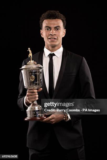 Tottenham Hotspur' Dele Alli who has won the PFA Young Player of the year award during the 2017 PFA Awards at the Grosvenor House Hotel, London