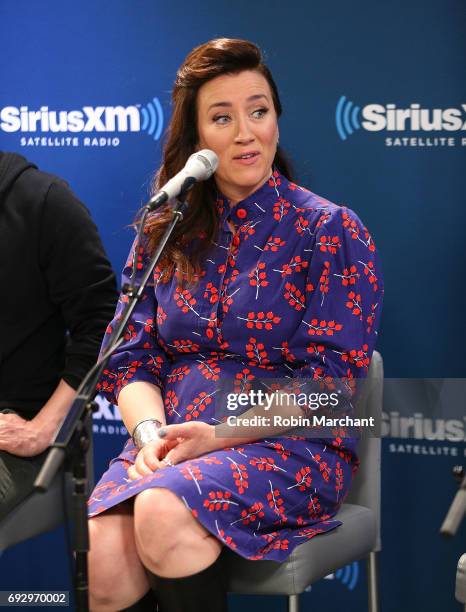 Maria Doyle Kennedy visits SiriusXM's Entertainment Weekly Radio at SiriusXM Studios on June 6, 2017 in New York City.