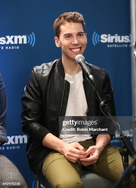 Jordan Gavaris visits at SiriusXM Studios on June 6, 2017 in New York City.