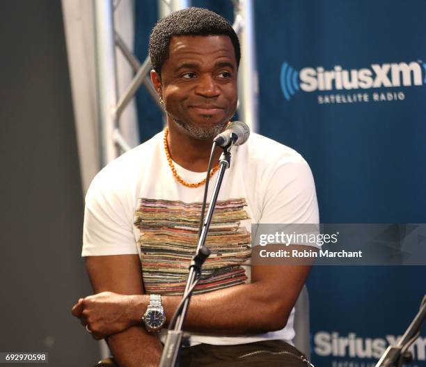 Kevin Hanchard visits SiriusXM's Entertainment Weekly Radio at SiriusXM Studios on June 6, 2017 in New York City.