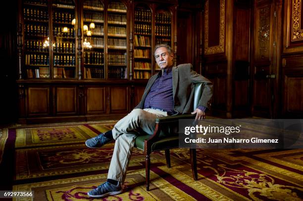 Director Victor Gaviria poses during a portrait session at Casa de America on June 6, 2017 in Madrid, Spain.