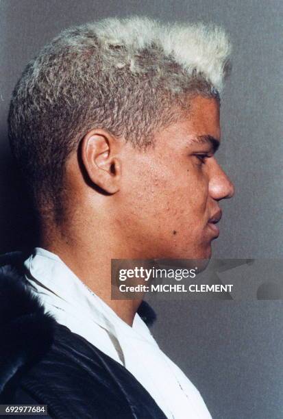 Photo prise le 04 décembre1987 de Thierry Paulin, 22 ans, meurtrier de 19 personnes âgées, après son arrestation du 02 décembre 1987 et sa mise en...