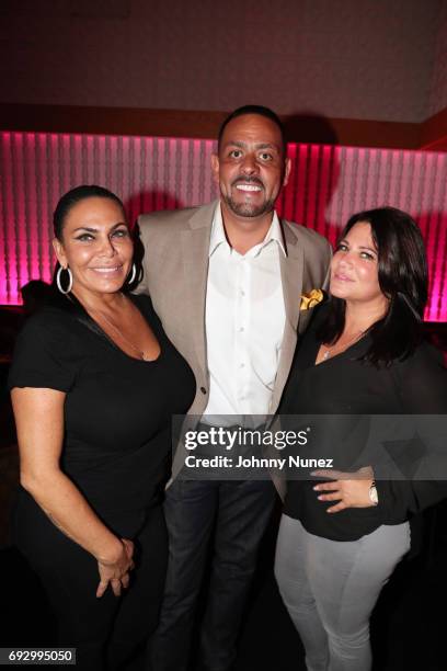 Renee Graziano, James Cruz, and Karen Gravano attend James Cruz's Birthday Celebration at Megu New York on June 5, 2017 in New York City.