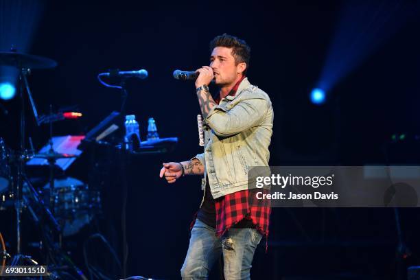 Recording Artist Michael Ray performs onstage during 8th Annual Darius and Friends concert at Ryman Auditorium on June 5, 2017 in Nashville,...