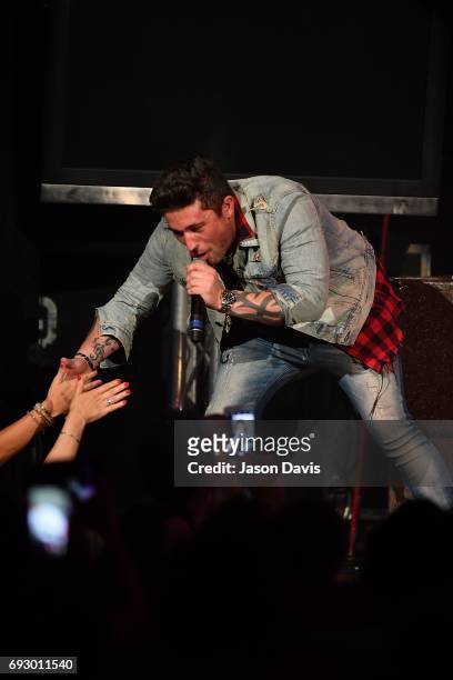 Recording Artist Michael Ray performs onstage during 8th Annual Darius and Friends concert at Ryman Auditorium on June 5, 2017 in Nashville,...