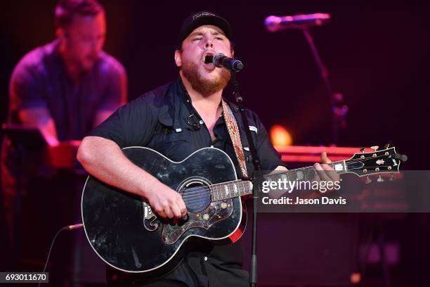 Recording Artist Luke Combs performs onstage during 8th Annual Darius and Friends concert at Ryman Auditorium on June 5, 2017 in Nashville, Tennessee.