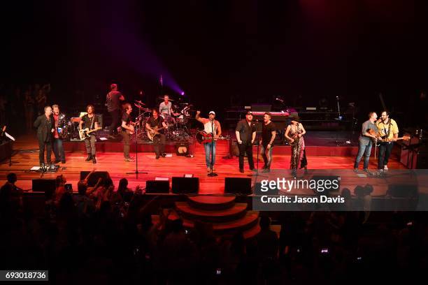 Recording Artists Darius Rucker, Dan Smeyers and Shay Mooney of Dan + Shay; Kix Brooks and Ronnie Dunn of Brooks and Dunn; Michael Ray; Tommy Thayer;...